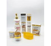 Gluta Master Terminal White, Coffret Soins Éclaircissants, Lait Corporel 300ml + Sérum Anti-Taches + Savon Gommant 200g, Pour Peau Métissée et Foncée