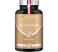 GLUTATHION - Réduit à 98% - Formule avec Précurseurs dont NAC + Vitamine C - Renforce l'Immunité, Antioxydant - Anti-âge, Peau Illuminée - 90 Gélules Vegan - Nutrimea - Fabriqué en France