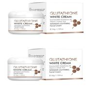 Glutathione face cream,Crème de Blanchiment du Visage Glutathione,Améliore le teint terne, Éclaircit le teint, Hydrate le visage 2PC