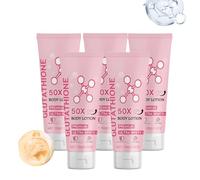 Glutathione Lot de 5 lotions pour le corps enrichie et éclaircissante pour homme et femme Crème hydratante à la niacinamide, à l'acide hyaluronique, améliore les taches sombres, sans danger pour la