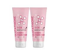 Glutathiones 50x Lotion corporelle, 100g / 3,53fl.oz Lotion de blanchiment de la peau, Hydrating et peau douce partout dans le corps (2pcs)