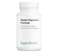Gluten Digestion Formula - Intolérance au Gluten - Sans OGM - SuperSmart | Contient des Enzymes contre la Protéines du Gluten - Contribue à mieux Supporter le Gluten - 60 Capsules Végétariennes