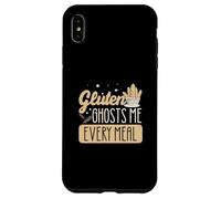 Gluten Ghosts Me Every Meal Mode de Vie sans Gluten Amusant Coque pour iPhone XS Max