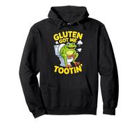 Gluten Got Me Tootin Funny Gluten Intolerant Humor Sweat à Capuche