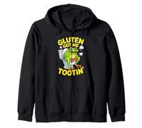 Gluten Got Me Tootin Funny Gluten Intolerant Humor Sweat à Capuche