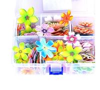 Glutinous Comestible Riz Paper 100 Pièces Fleur Forme Gâteau Cuisson Décoration Fleur Comestible Pour Gâteau Toppers Décor Anniversaire Fête De Mariage Cupcake Nourriture Décorations Comestible Fleur
