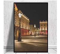 GLWDMB Place Stanislas Nancy impressions sur toile affiche mur Art impressions sur toile peinture à l'huile Vintage pour salon décor à la maison - Non encadré, 1 Pièce