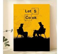 GLWDME 1 toile Let's Cook 40 x 60 cm pour chambre à coucher, affiches et impressions, peinture murale pour salon (sans cadre)