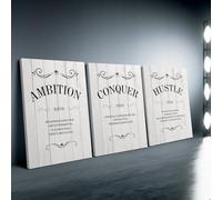 GLWDME Citations inspirantes sur toile, tableaux, affiches et impressions pour chambre à coucher, peinture murale pour salon(Sans cadre)