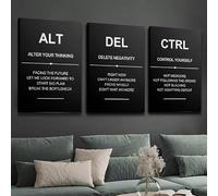 GLWDME Décoration murale avec citations inspirantes, toiles, affiches et impressions pour chambre à coucher, peinture murale pour salon(Sans cadre)