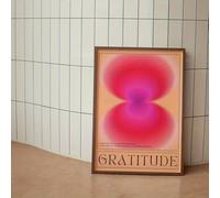 GLWDMH 1 toile rétro 40 x 50 cm, motif aura de gratitude, art mural, poster et impressions, image murale pour salon, chambre à coucher, salle à manger (sans cadre)