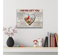 GLWDMH 1 toile sur le thème du poème I've Never Left You 20 x 30 cm, poster et impressions, tableau mural pour salon, chambre, salle à manger, bureau (sans cadre)