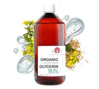 Glycérine Liquide Végétale Pure et Bio - Glycerine Vegetale pour Savon, Hydratant Visage et Corps, Base Cosmetique Maison 100% Naturelle - 1000 g 1 kg