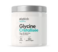 Glycine Cristallisée | 100% Pure sans Additif & OGM | 50 Portions | Eiyolab