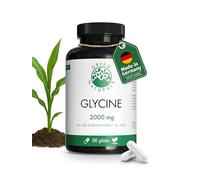 Glycine - haute dose : 2.000 mg de l’acide aminé doux issu de fermentation naturelle - 100 % végane et sans additifs - 180 gélules (90 jours) - Green Naturals®