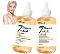 Glycolic Acid,2pcs Acide Glycolique 7% Toner Visage,Acide Glycolique,Glycolic Acid 7% Toning Solution,Solution Tonifiante À L’Acide Glycolique 7%,Toner Tonique Peeling Visage,Lotion Tonique
