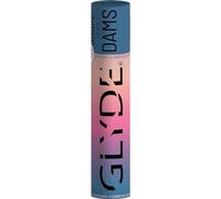 Glyde Dams Grape - Lot de 4 lingettes de protection en latex - Colorées en bleu - Parfum raisin, bleu, 25cm x 15cm