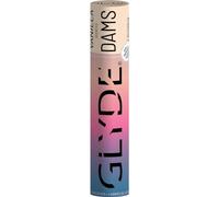 Glyde Dams Vanilla - Lot de 4 lingettes de protection en latex - Colorées en jaune - Parfum vanille, jaune, 25cm x 15cm