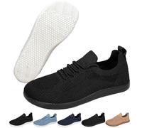 Glyde Essence Shoes Women Men, Glyde Essence - Comfort Hybrid Shoes, Comfort Hybrid Wide Toe Box Slip on Shoess (Pure Black,36)