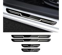 GLYGLY 4 Pièces Plaques Plinthes en Acier Inoxydable pour Porsche Cayenne 9PA/955 92A/958 9YA/PO536, Portière Pédales Protecteur Acier Accessoires Pédale Protecteur,D