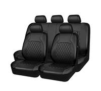 GLYGLY 9 Pièces Housse Siege Voiture Cuir pour Mercedes Benz ML 270 2000 2001 2002 2003 2004-2023 Universelles Imperméable Cuir Respirant Anti-dérapant Protege Siege,Black