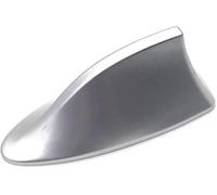 GLYGLY Antenne Requin Voiture pour Chrysler 300c 2004-2011, Antenne D'aileron de Requin Universelle Voiture avec AM FM Radio Signal Base étanche,F/Silver