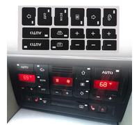 GLYGLY Autocollant Contrôle Climatisation Voiture pour Audi A4 B6 B7 2000-2004, Réparation De Bouton De Voiture en PVC Autocollants Climatisation