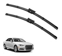 GLYGLY Balais d'Essuie-Glace Avant pour Audi A4 B8 B9 A4L 2008-2016 24"+20", Jeu de 2 Silencieux Nettoyage sans Traces Caoutchouc Résistant Accessoires Auto