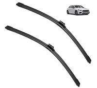 GLYGLY Balais d'Essuie-Glace Avant pour Mercedes Benz Classe A W177 2018-2022, Jeu de 2 Silencieux Nettoyage sans Traces Caoutchouc Résistant Accessoires Auto