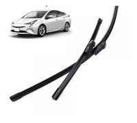 GLYGLY Balais d'Essuie-Glace Avant pour Toyota Prius 2018 28"+16", Jeu de 2 Silencieux Nettoyage sans Traces Caoutchouc Résistant Accessoires Auto