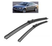 GLYGLY Balais d'Essuie-Glace Avant pour Volvo C70 2006-2013 26"+19", Jeu de 2 Silencieux Nettoyage sans Traces Caoutchouc Résistant Accessoires Auto