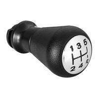 GLYGLY Pommeau de Levier de Vitesses Voiture pour CITROEN C1 C3 C4 5-speed, Pommeau de Changement de Vitesses Tête de bâton de Vitesse,Bright black with wording-Single ball