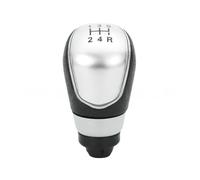 GLYGLY Pommeau de Levier de Vitesses Voiture pour Ford Mondeo MK4 2007-2013, Pommeau de Changement de Vitesses Tête de bâton de Vitesse,Silver-5-speed