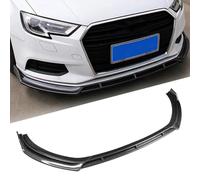 GLYGLY Spoiler Pare-Chocs Avant pour Audi A3 8V Limousine Standard Edition 2017 2018 2019 2020, Voiture Anti-Collision Lame Séparation Lèvre Canard Inférieure Pare-Chocs Protection,B-Carbon Fiber