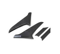 Glymzoi Aileron de Voiture Autocollant de décoration Garniture Couverture d'aile becquet latéral Lunette pour arrière Voiture pour Hyundai pour Kona(Carbon Texture)