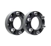 Glymzoi Entretoises de roue 2 pièces 6x139.7 CB 100.1 M14X1.5 pour idéal pour mur GWM pour réservoir 700 plaque de bride T6-7075 entretoises roue(2PCS Black 35mm)