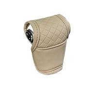 Glymzoi Pommeau levier vitesse Housse de levier pour vitesse voiture, poignée ergonomique, protection complète(Beige)