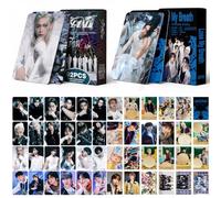 GlymzToy 2Pack/184pcs Stray-K Cartes Photo, Stray-K Lot de 60 Cartes et 32 Autocollants Kpop avec boîte de Carte Postales - B