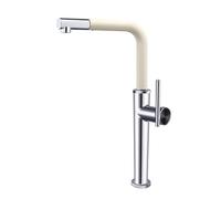 GLYYR Robinet Cuisine Douchette avec 2 Modes de Pulvérisation, Laiton Mitigeur Cuisine avec Douchette Extractible Rotatif à 360° Froid & Chaud Disponible, Robinet Évier à Une Seule Manette