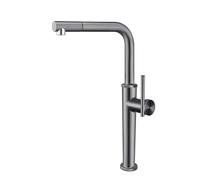 GLYYR Robinet Cuisine Douchette avec 2 Modes de Pulvérisation, Laiton Mitigeur Cuisine avec Douchette Extractible Rotatif à 360° Froid & Chaud Disponible, Robinet Évier à Une Seule Manette