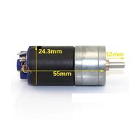 GM-25 370 Gear electronic starter DC 6V-12V 980RPM 25mm Full Metal Gearbox Large Torque DIY Caterpillar Car Toy Tank Model
