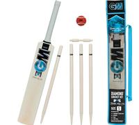 GM | Ben Stokes Diamond Ensemble de cricket en bois approuvé | 1 batte diamant, 1 balle de tennis rouge souple, 4 souches et 1 bélière | Sac de transport | Taille 3 pour joueurs de 137 à 144 cm | Gunn