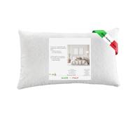 GM Oreiller pour dormir, rembourrage standard, anti-acariens, hypoallergénique, respirant, pour lit double, lit simple, avec taie d'oreiller matelassée, lavable, fabriqué en Italie