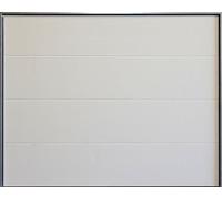 GM Portes - Porte de Garage LINE Sectionnelle Premontée | Panneaux sans lignes | Moteur: Somfy 600 RTS - Inclus | 200cm X 240cm | Blanc - Finition lisse sablé