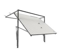 GM Portes - Porte De Garage META Sectionnelle Basculant Premontée | Avec Portillon | Moteur: - Inclus | 200cm X 240cm | Blanc - Finition lisse