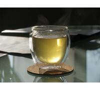 GM2028 Lot de 4 tasses à shot à expresso légères à double paroi isolées thermiquement 2,7 oz