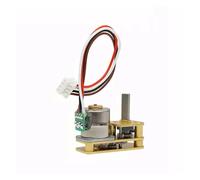 GM24-10 10mm Precision Two-phase Four-wire Stepper electronic starter 7-shaped Flipped Output Shaft IINKUEYK((B) Ratio 50)