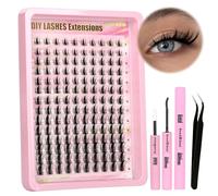 Gmagictobo - Groupes de cils à manches : le groupe de cils d'anime pointu est fabriqué en fibre synthétique améliorée, douce, épaisse, durable et légère, non irritante, vous apportant une meilleure et