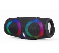 GMB-Audio Barre de Son Bluetooth avec Effets Lumineux LED, Noir - Streaming sans Fil, Basses Puissantes, Options Multiples d'Entrée, Batterie Longue Durée, Design Compact pour Jeux et Divertissement