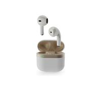 GMB Audio - Ecouteurs sans fil avec micro - intra-auriculaire - Bluetooth - blanc, or